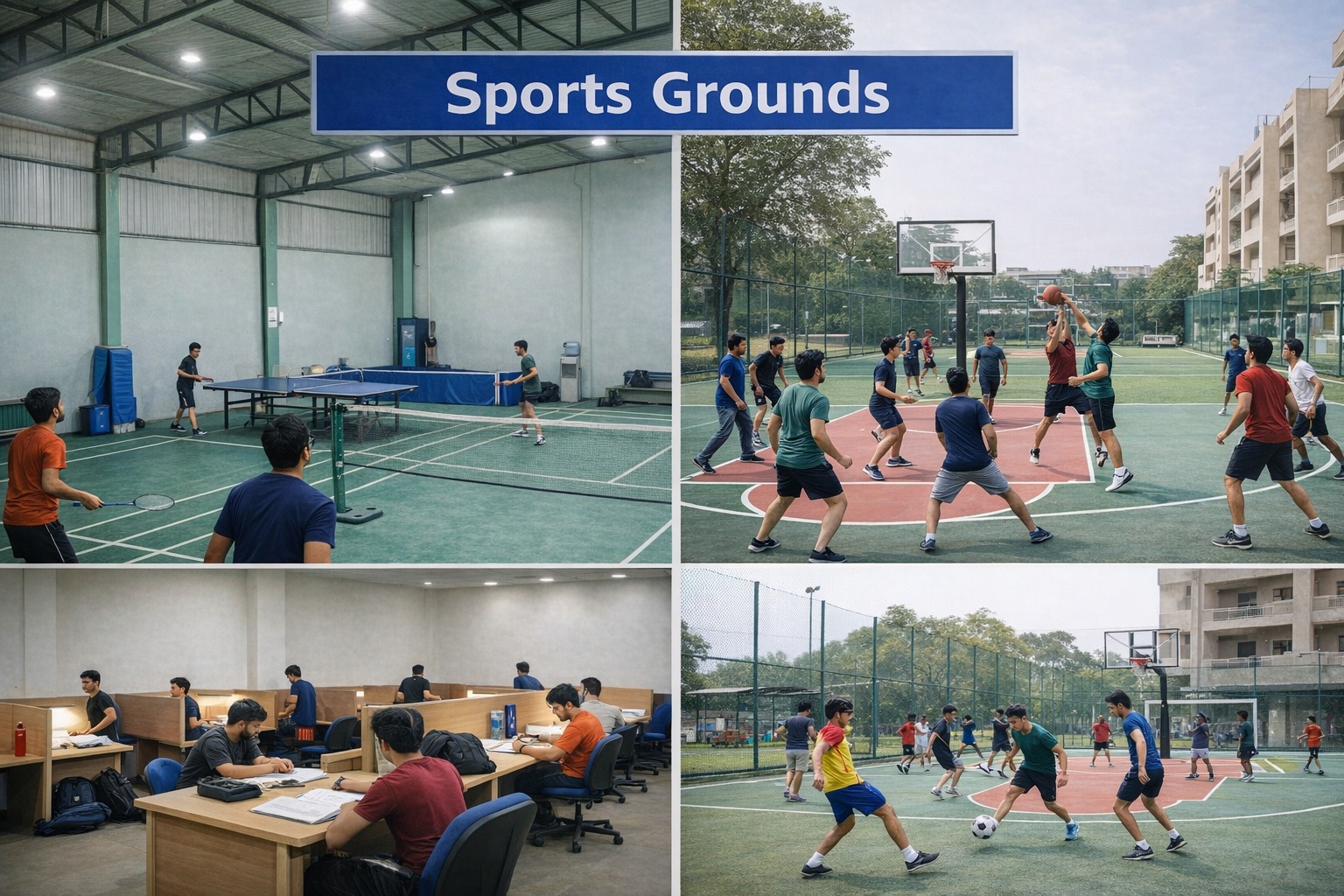Integrated campus of PCP Sikar with hostel and sports facilities